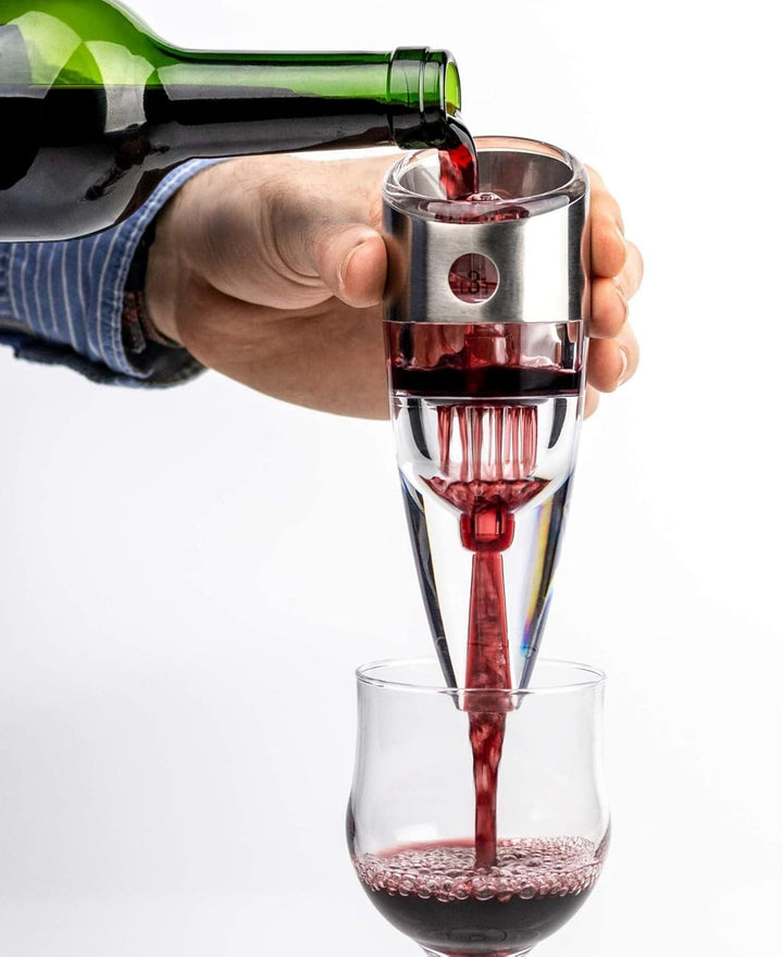 Instant-Mini-Dekanter, Belüfter für jede Art von Wein mit einstellbarem Belüftungsstrom, ermöglicht