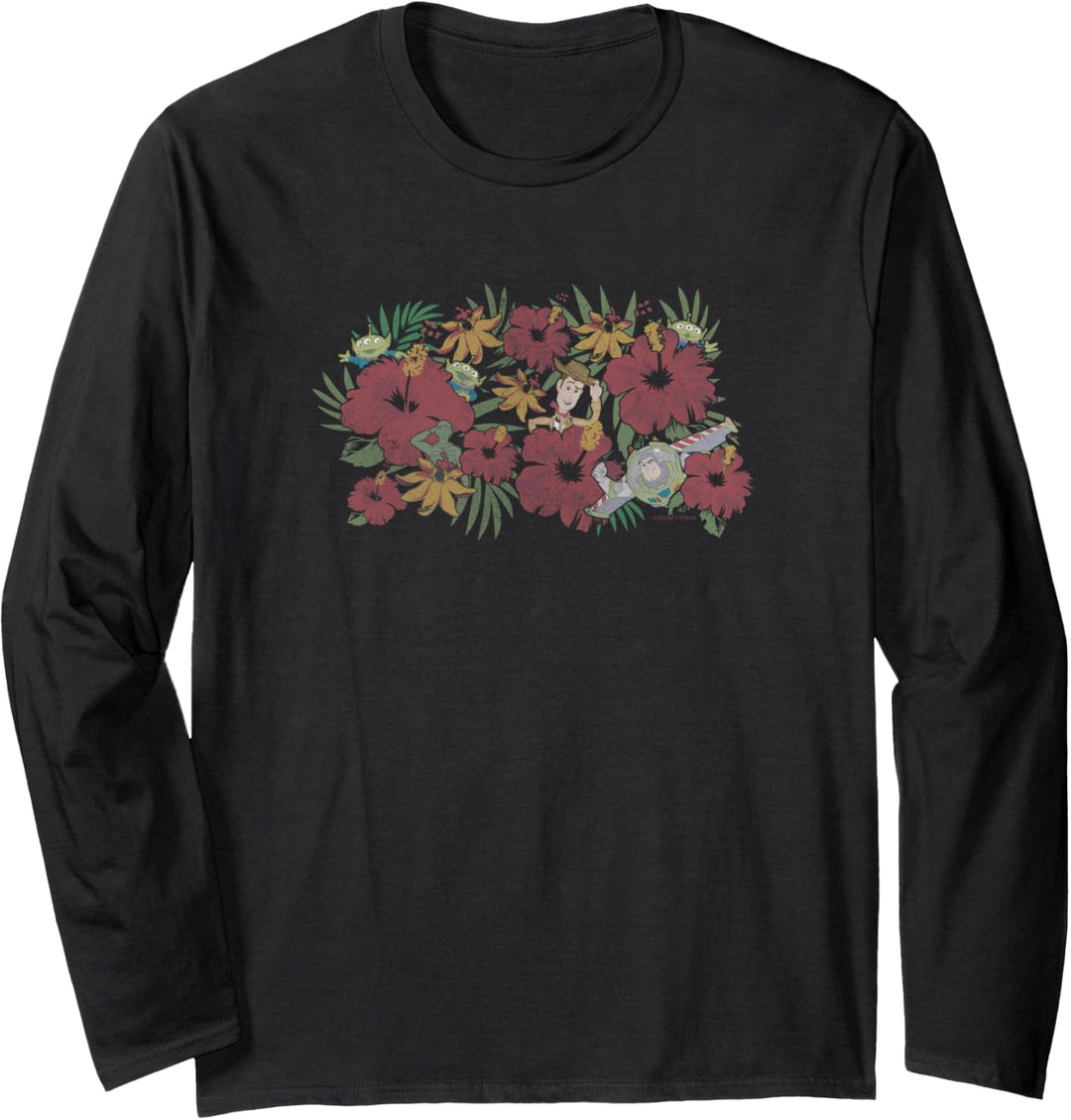 Disney Pixar Toy Story Group Shot Floral Hideout Langarmshirt