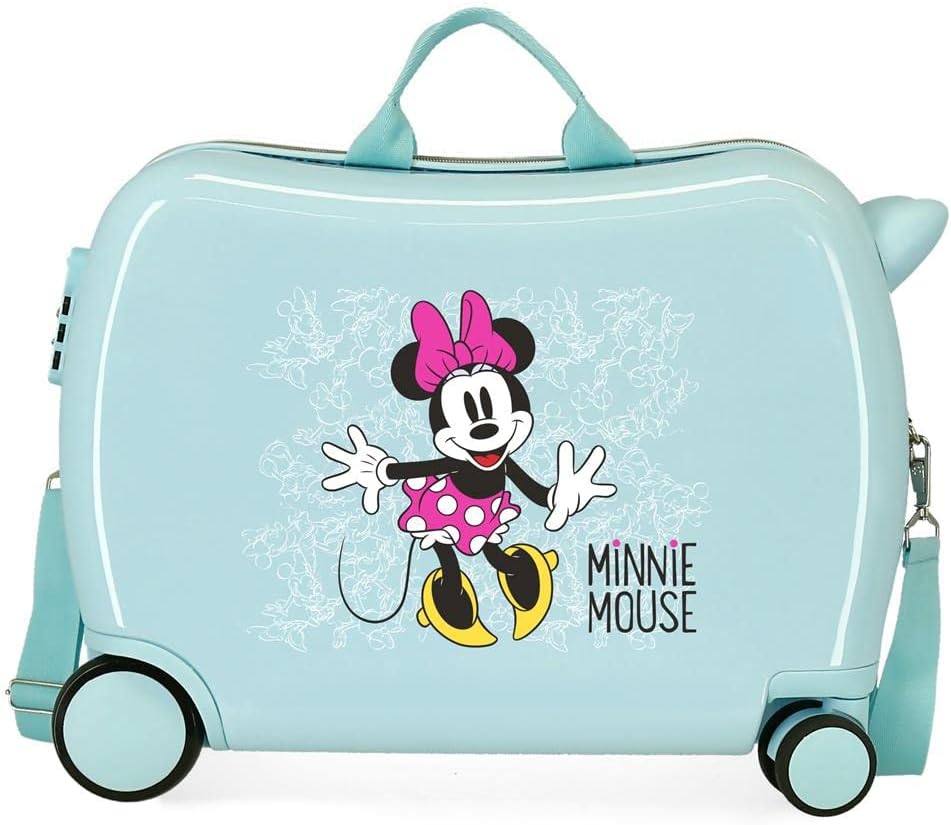 Disney Minnie Enjoy the Day Kinder-Koffer Grün 50x38x20 cms Hartschalen ABS Kombinationsschloss 34L