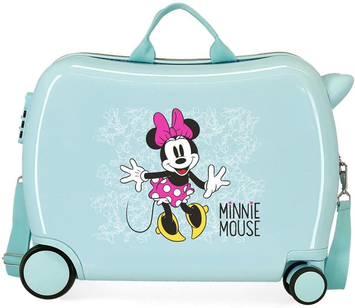 Disney Minnie Enjoy the Day Kinder-Koffer Grün 50x38x20 cms Hartschalen ABS Kombinationsschloss 34L
