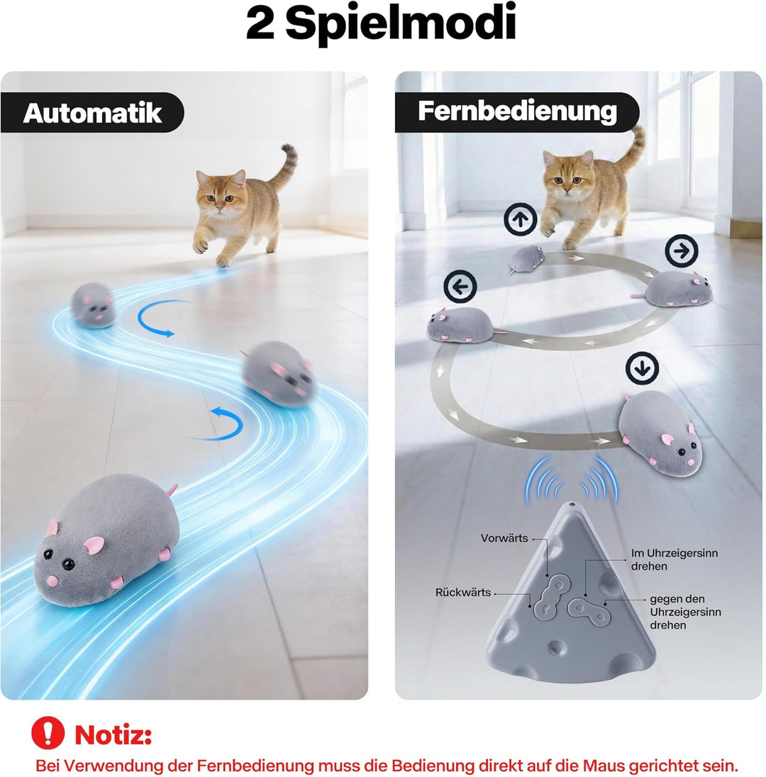 Pet Prime Katze Spielmaus, automatisch Maus für Katzen, interaktives Spielzeug für Katze, elektrisch