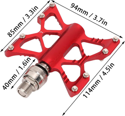 BigKing Fahrradpedal, 1 Paar Litepro K5 Fahrrad-Schnellspannerpedale aus Aluminiumlegierung Fahrradl