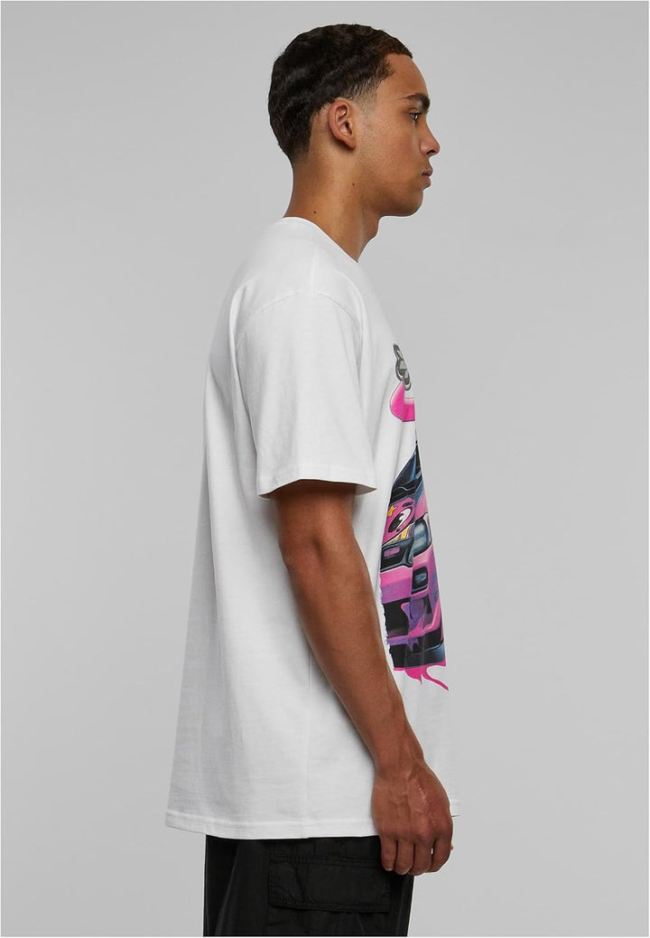 Mister Tee Herren Speed Heavy Oversize Tee S Weiss, S Weiss
