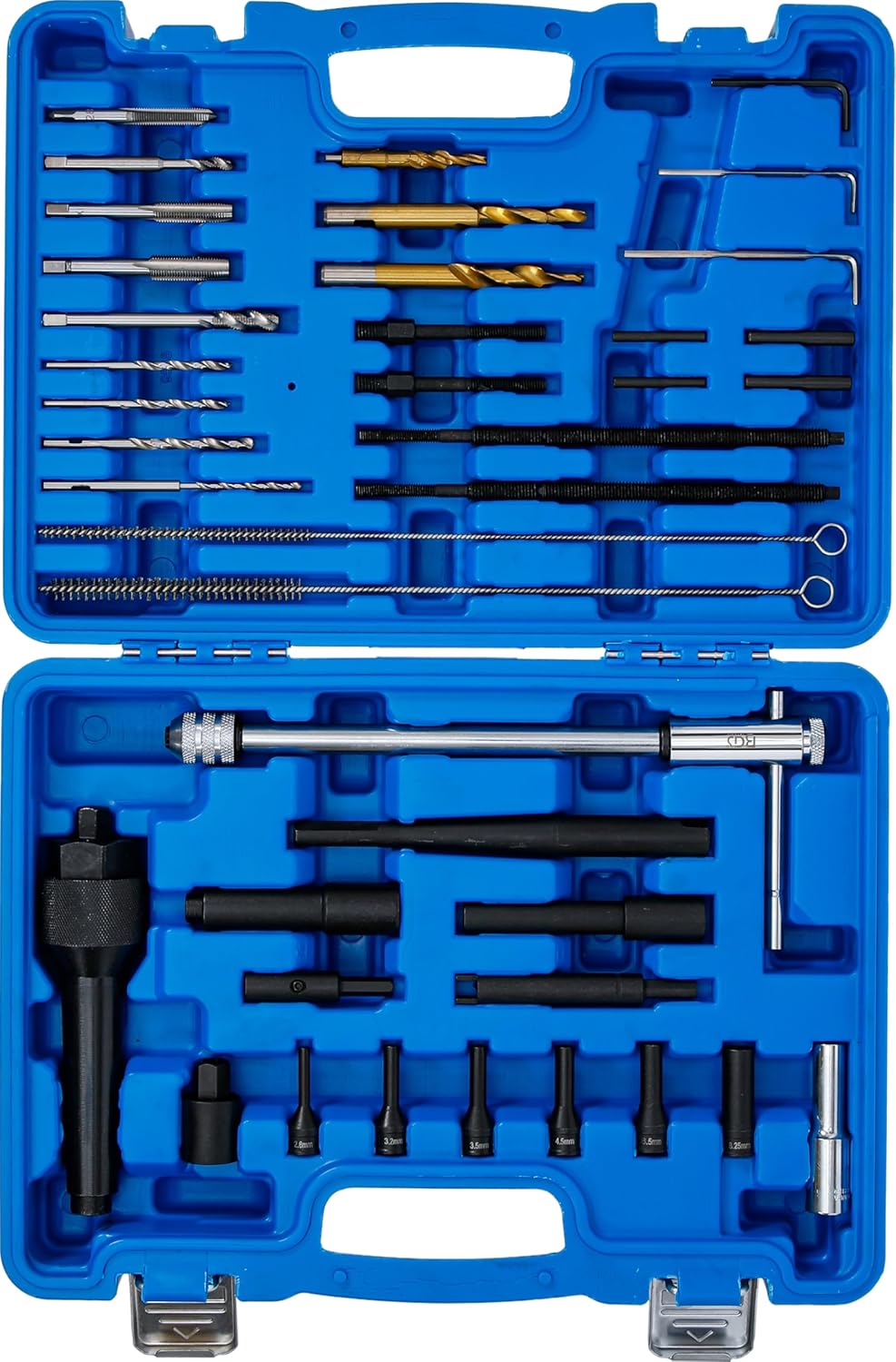 BGS 9565 | Glühkerzen-Ausbau und Gewinde-Reparatur-Satz | M8, M10 | 41-tlg.