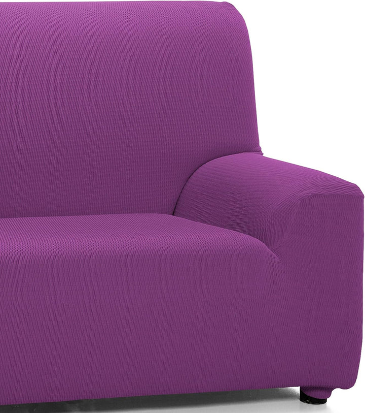 Martina Home Tunez Elastischer Sofabezug, Stoff, Lila (Cardinal), 3-Sitzer (170 bis 220 cm) Kardinal
