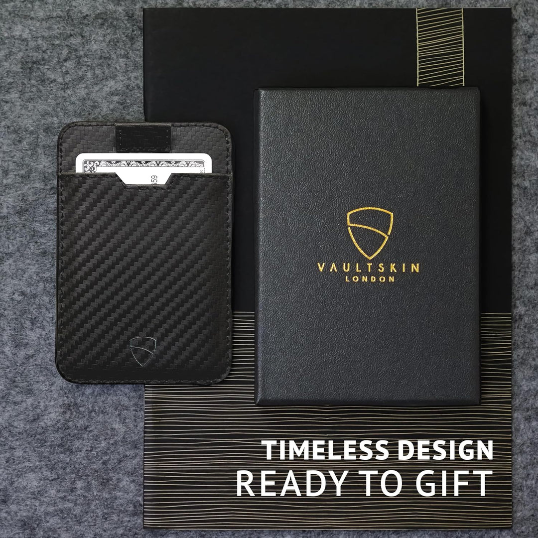 Vaultskin Chelsea Ultra-Slim Leder-Geldbörse für die Vordertasche - RFID-Blockierung für Männer mit