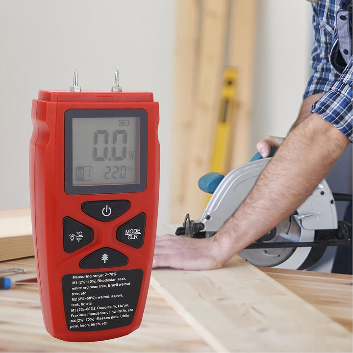 Holzfeuchtemessgeräte,Digitaler Holzfeuchtigkeitsdetektor Vom Stifttyp mit Hintergrundbeleuchtetem D