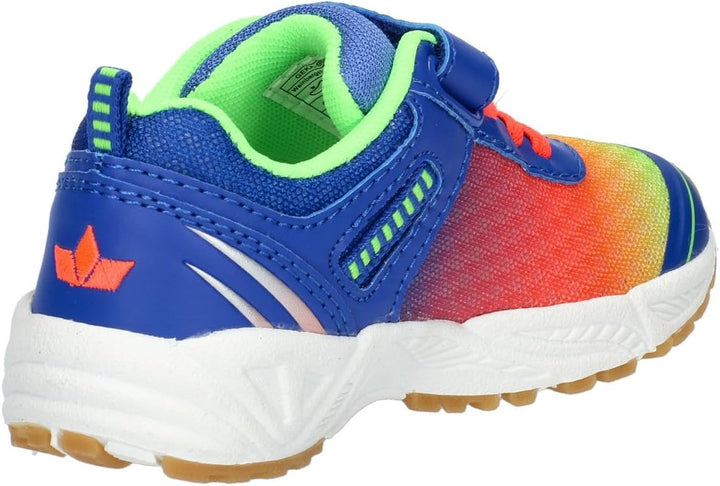 Lico Unisex Kinder BarneyHallenturnschuhe 25 EU Blau Orange Lemon, 25 EU Blau Orange Lemon
