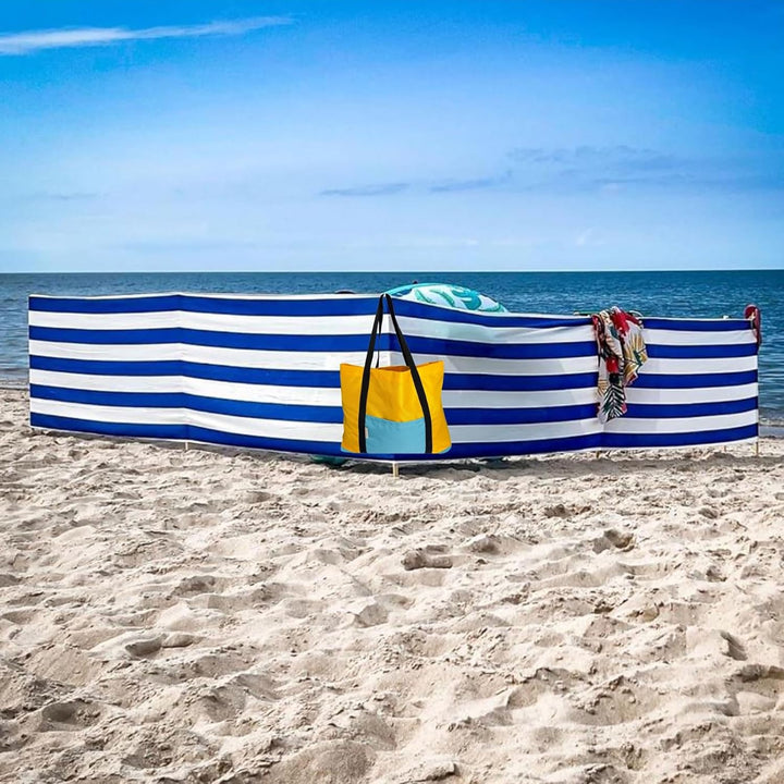 SILUK Strand Windschutz Sichtschutz 8m Gelb, 8m Gelb