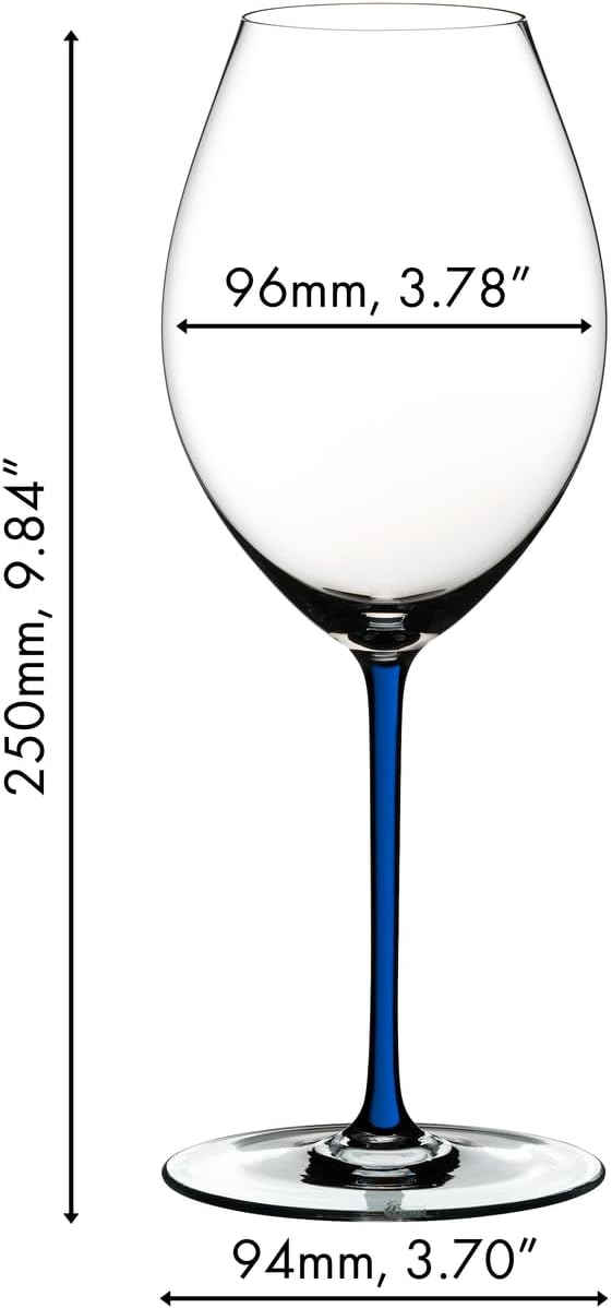 Riedel Fatto A Mano Old World Syrah Weinglas, Blau Syrah Blau, Syrah Blau