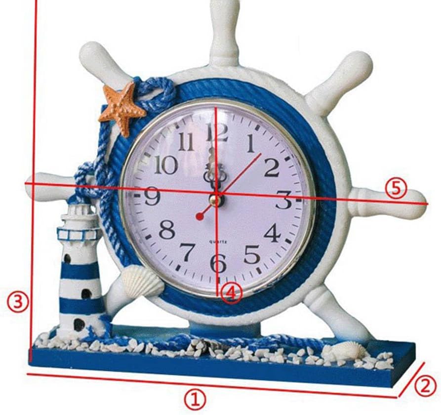 Cabilock Nautische Wanduhren Küchenuhr Wanduhr Wohnzimmerdekor: Nautische Schleichende Wanduhr Moder