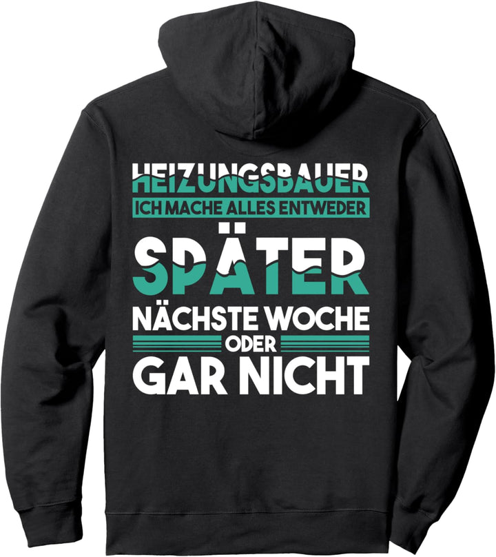 Heizungsbauer Installateur Heizungsbau Pullover Hoodie