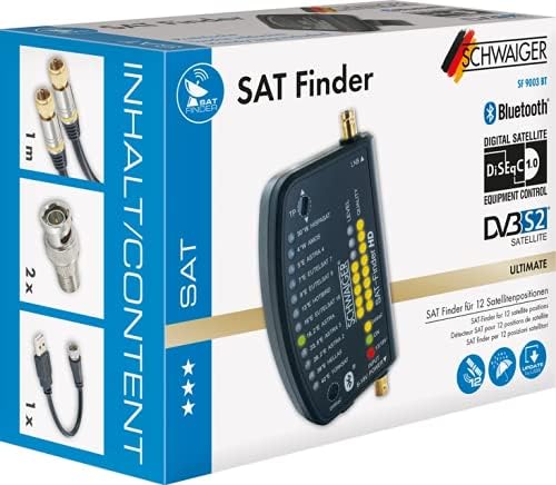 Schwaiger SF9003BT Digitaler Sat-Finder HD mit Bluetooth® und eigener App