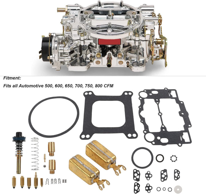 KIMISS Vergaser-Reparatursatz Gummi-Metall-Vollvergaser-Umbausatz für EDELBROCK 1405 1406 1407 1409