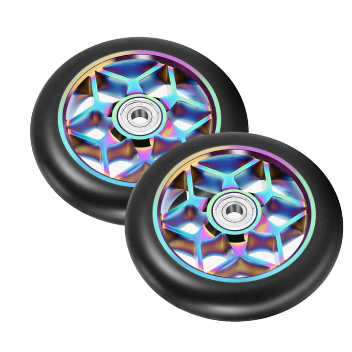 2 Stück 110mm Stunt Scooter Rollen, Scooter Ersatzräder räder mit ABEC-9 Lager, für meisten Stuntsco