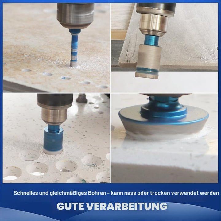 Diamantbohrer Fliesenbohrer Set - BRSCHNITT Diamantbohrer Diamant Fingerfräser,Fasenbohrer für Keram