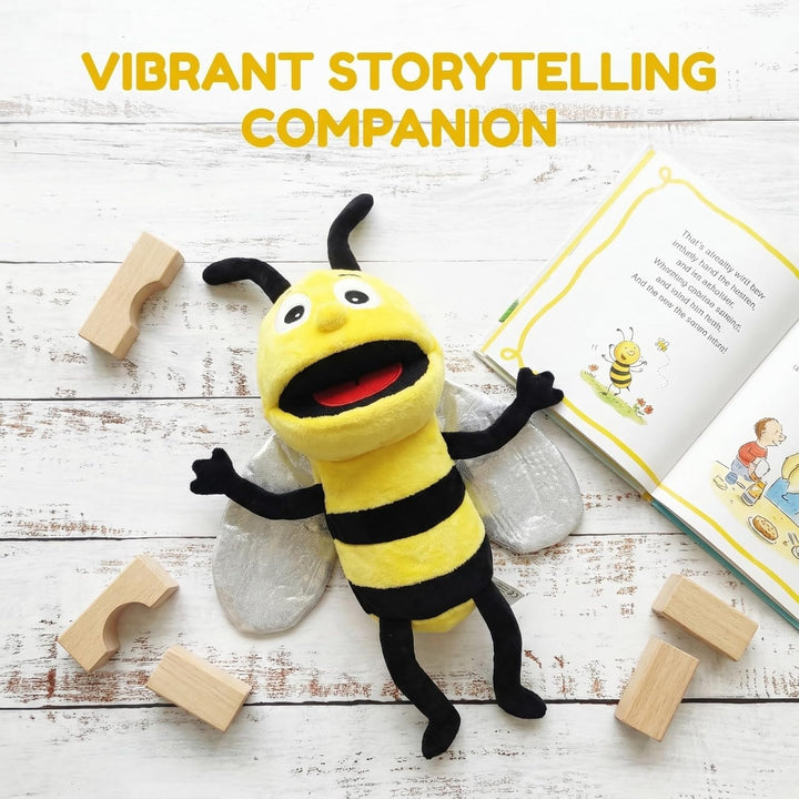 Insekten-Handpuppen für Kinder, Kleinkinder, inklusive Bienen, Schmetterlingen, Libellen usw. mit be