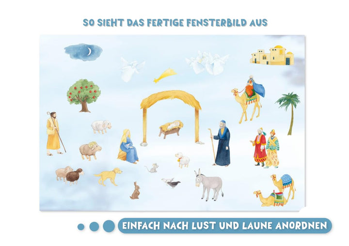 Rica auf dem Weg nach Bethlehem. Ein Folien-Adventskalender zum Vorlesen und Gestalten eines Fenster