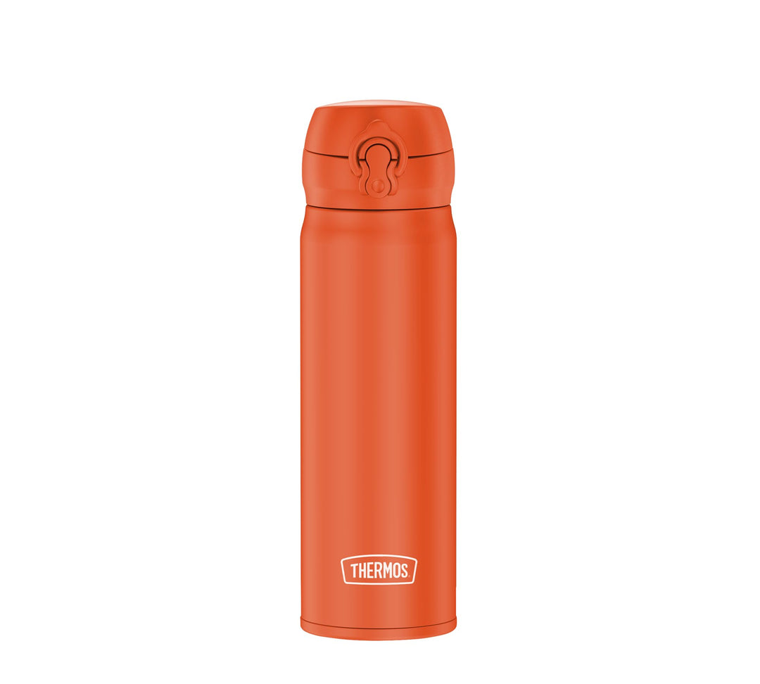 THERMOS ULTRALIGHT BOTTLE 0,50l, glowing orange mat, Thermosflasche aus Edelstahl, 10 heiss / 20 h k