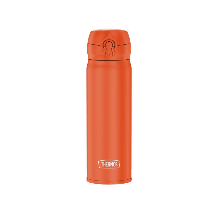 THERMOS ULTRALIGHT BOTTLE 0,50l, glowing orange mat, Thermosflasche aus Edelstahl, 10 heiss / 20 h k