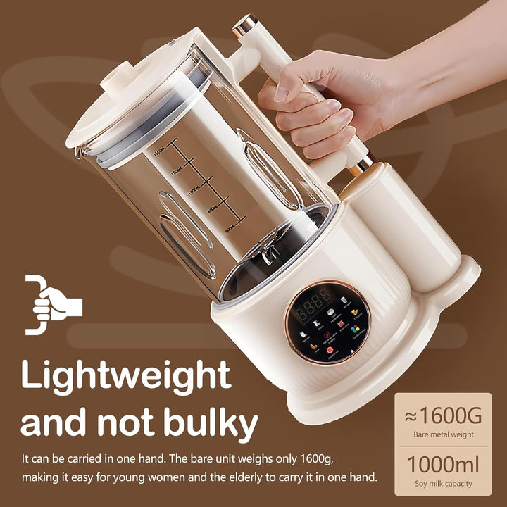 Nussmilchmaschine, Wandbrechender Maschine 1500 ml Automatische Sojamilch Maschine Smoothie und Saft