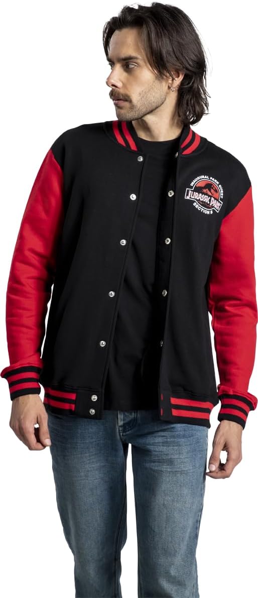 jurassic_park - Schwarz und Rot Herren Jacke - S