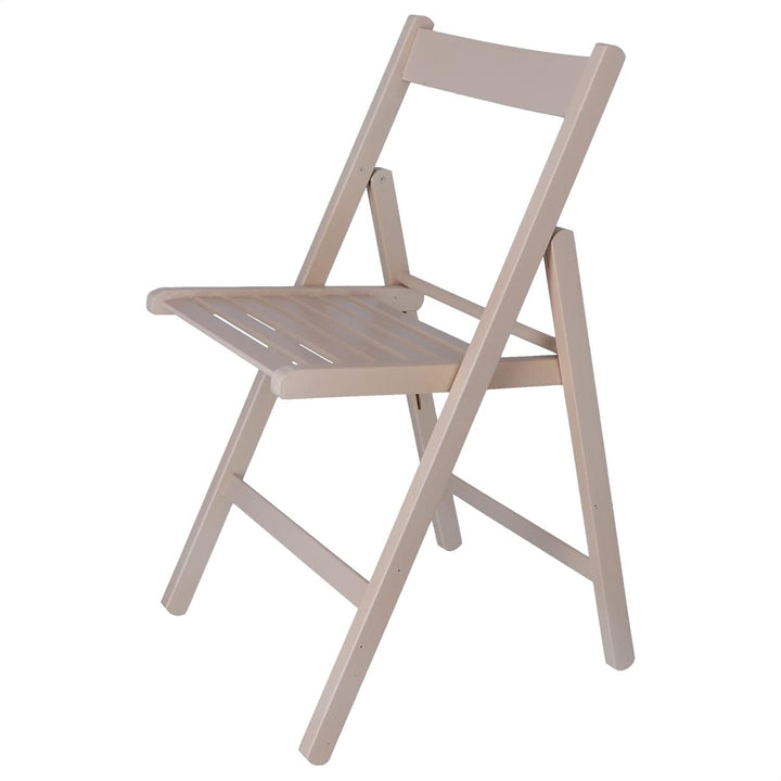Mueblear 19016 Klappstuhl aus Holz, 43 x 46 x 79 cm weiss, Weiss