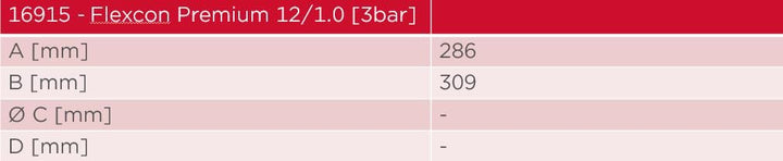 Flamco Flexcon Premium 12L 1/3bar Ausdehnungsgefäss -16915 12L / 1 [3 bar] Rot, 12L / 1 [3 bar] Rot