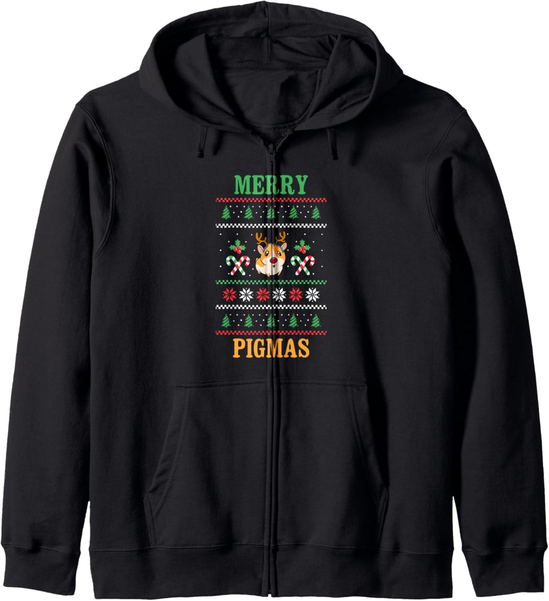 Meerschweinchen Ugly Christmas Sweater Kapuzenjacke
