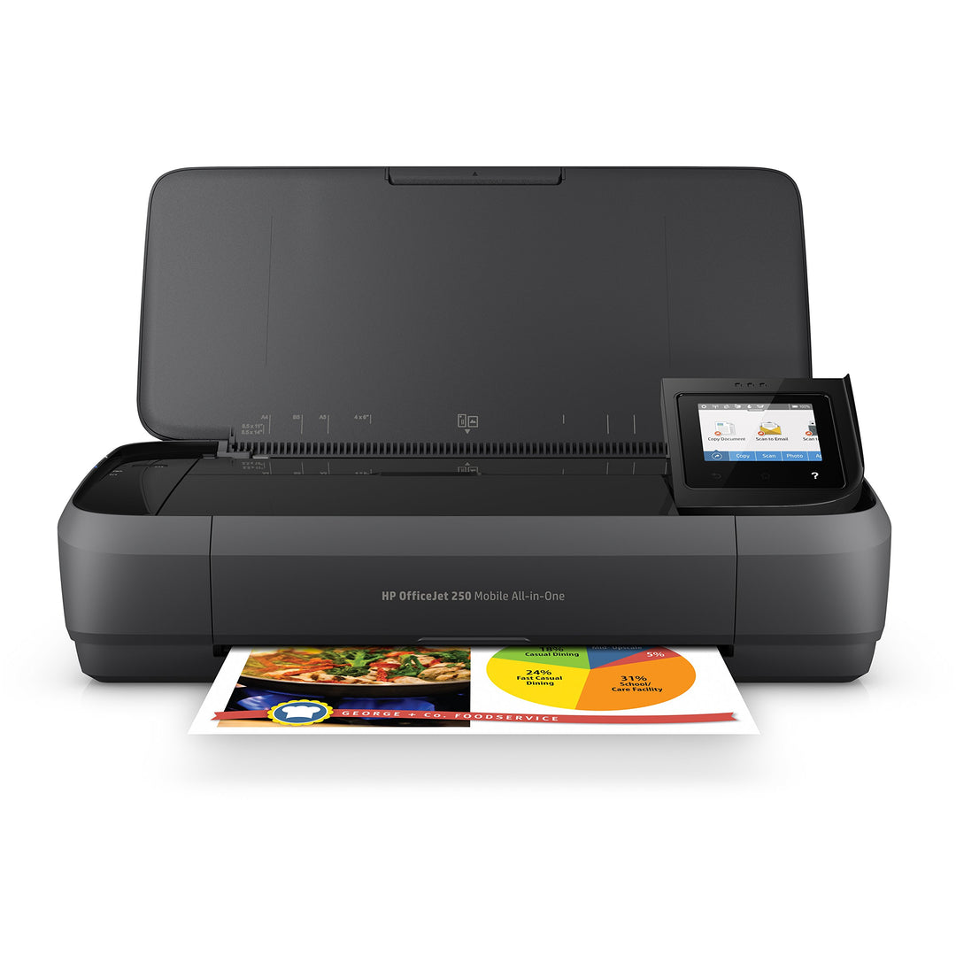 HP OfficeJet 250 mobiler Multifunktionsdrucker (Drucker Scanner, Kopierer, WLAN, HP ePrint, Wifi Dir
