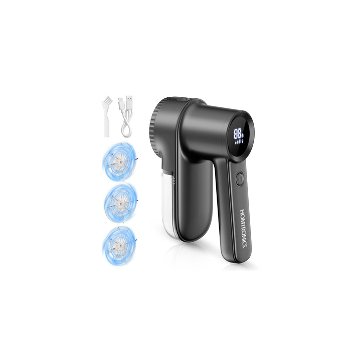 Fusselrasierer Elektrisch, [USB Aufladung- 2000mAh] Fusselrasierer mit LED-Digitalanzeige, 3 Einstel