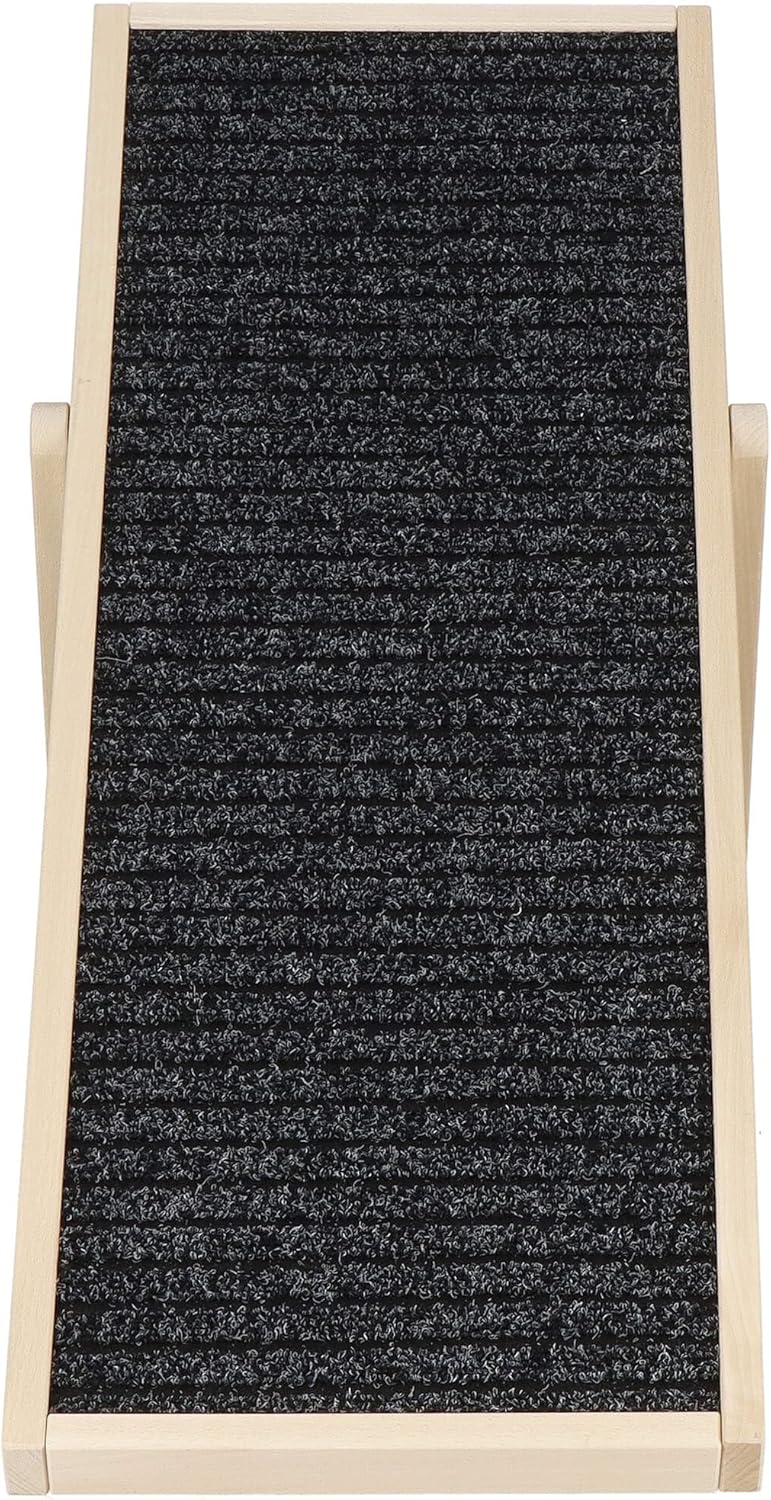 Hunderampe, Hundetreppe aus Holz, verstellbar, Hunderampe für kleine Hunde, Rampe für Hunde,Hunde Tr