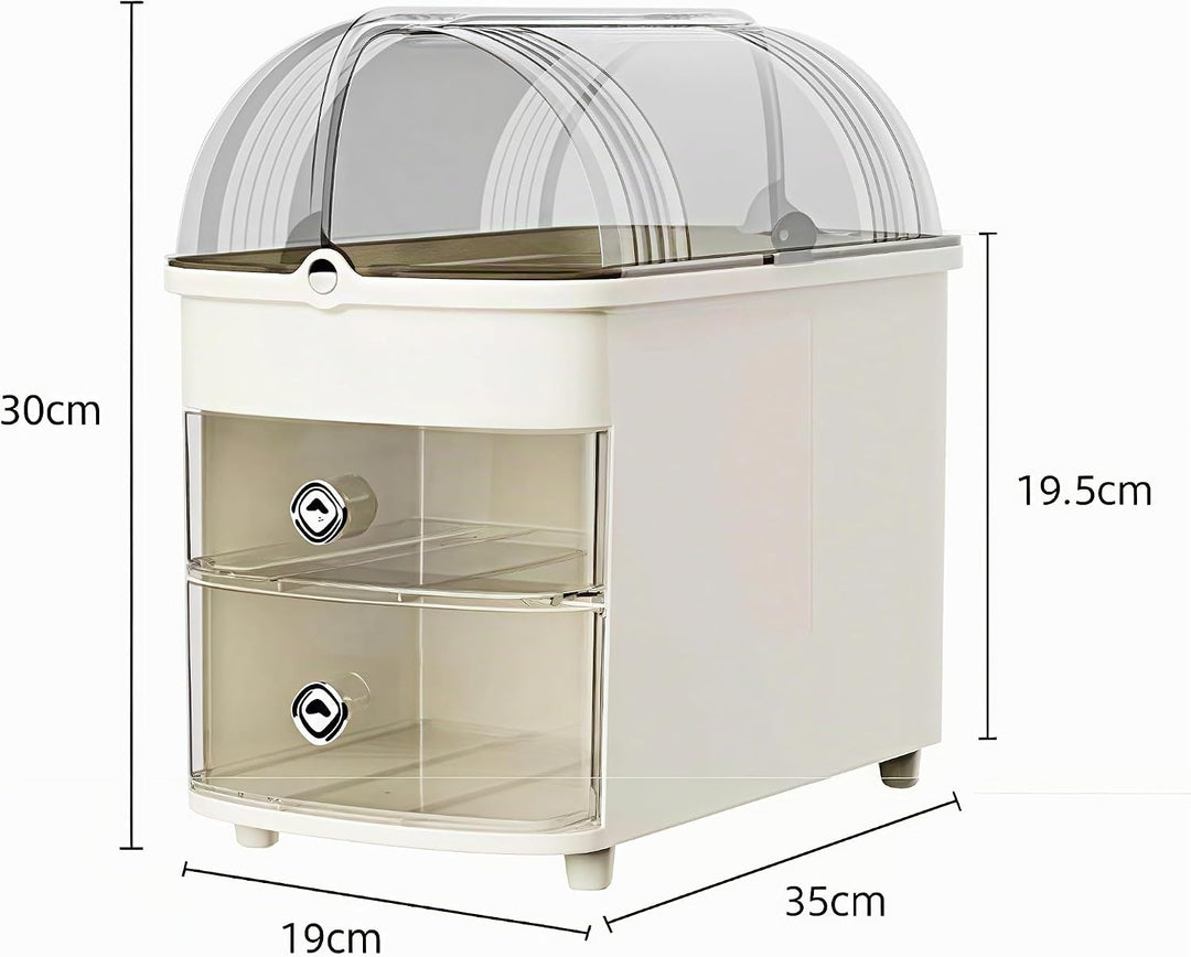 RMAN Make Up Kosmetik Organizer 3 Stöckig Multifunktionale Grosse Kapazität Schminktisch Organize mi