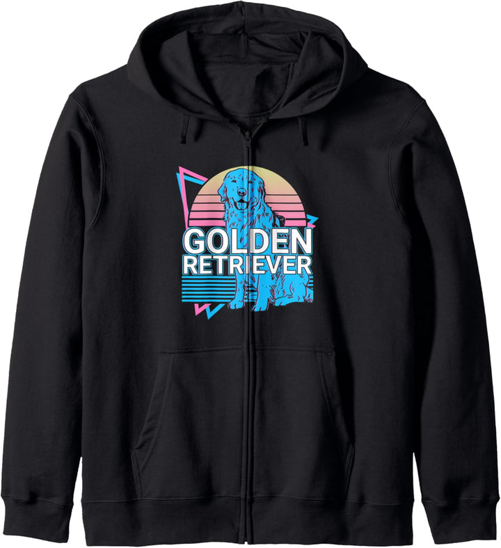 Golden Retriever Retro Kapuzenjacke