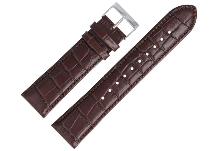 Hugo Boss Uhrenarmband 22mm Leder Braun Kroko - 659302560