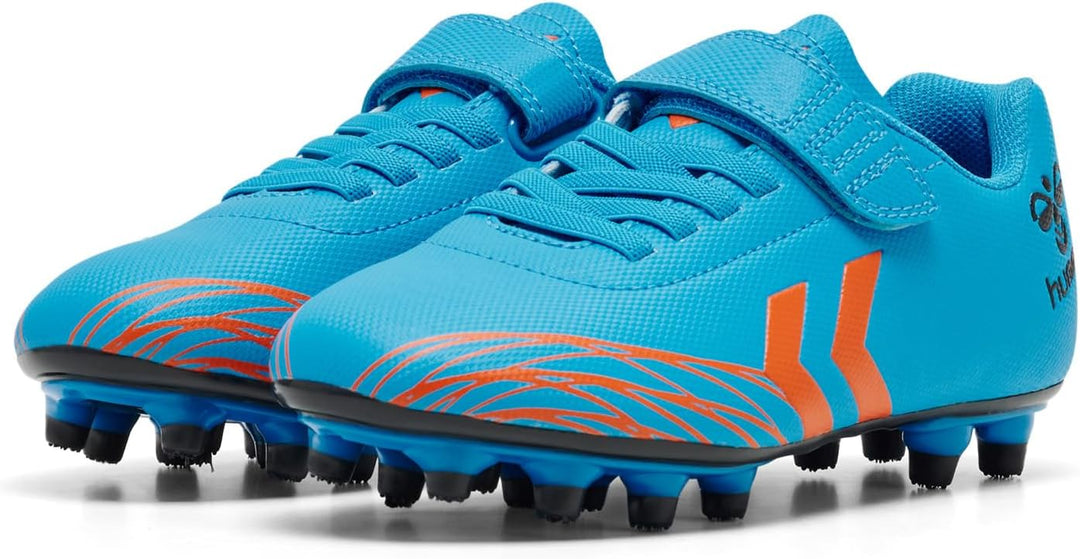 hummel Klettverschluss Turf, Soft Ground, Firm Ground Top Star Fussball Kinder 32 EU Blue Orange, 32