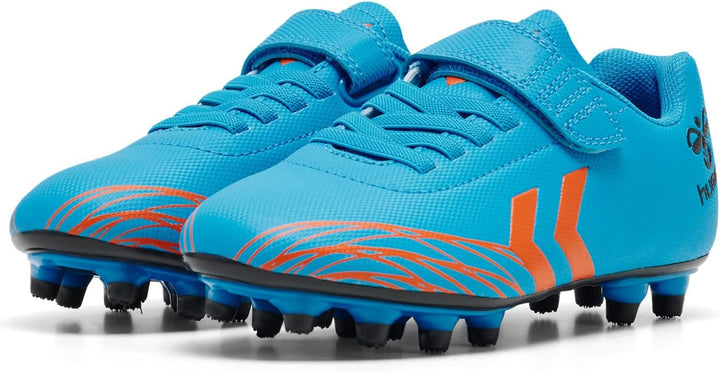 hummel Klettverschluss Turf, Soft Ground, Firm Ground Top Star Fussball Kinder 32 EU Blue Orange, 32