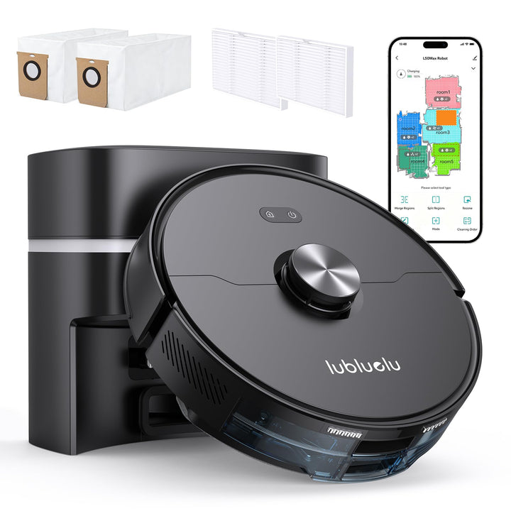 Lubluelu L50MAX Robot Vacuum and Mop Combo, 29700 RPM Brushless Motor for Powerful Deep Cleaning, An