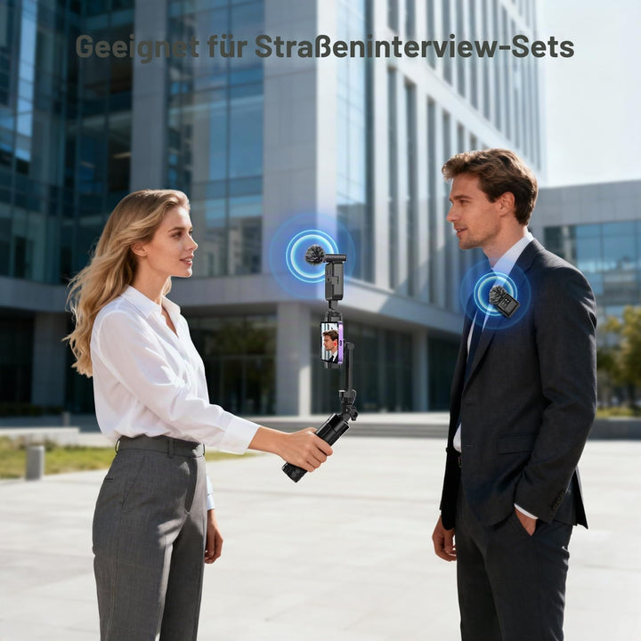 yAyusi Vlogging-Kit für iPhone/Android, YouTube-Starter-Kit, Beinhaltet Mini-Stativ, Telefonclip, Fü