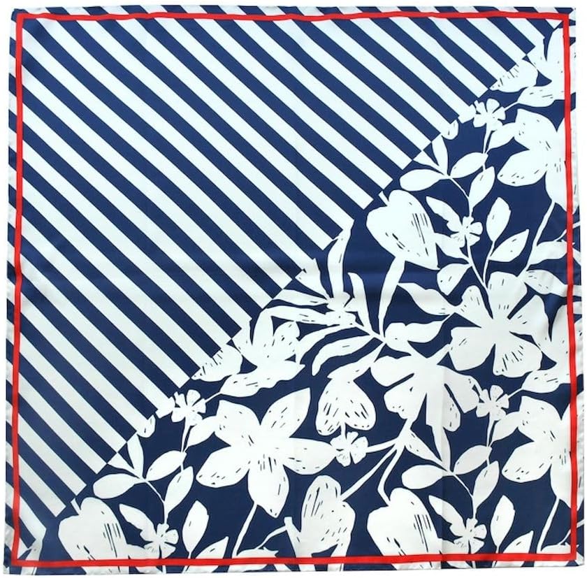Seidenhalstuch 65x65 cm Unisex Seidentuch, handrollierte Kanten, 100% Seide Halstuch Kopftuch für Da
