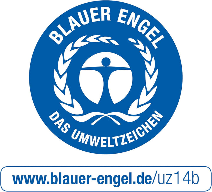 Original Falken 10er Pack Umwelt-Klemmbrett Öko. Made in Germany. Mit stabilem Pappkern und farbigem