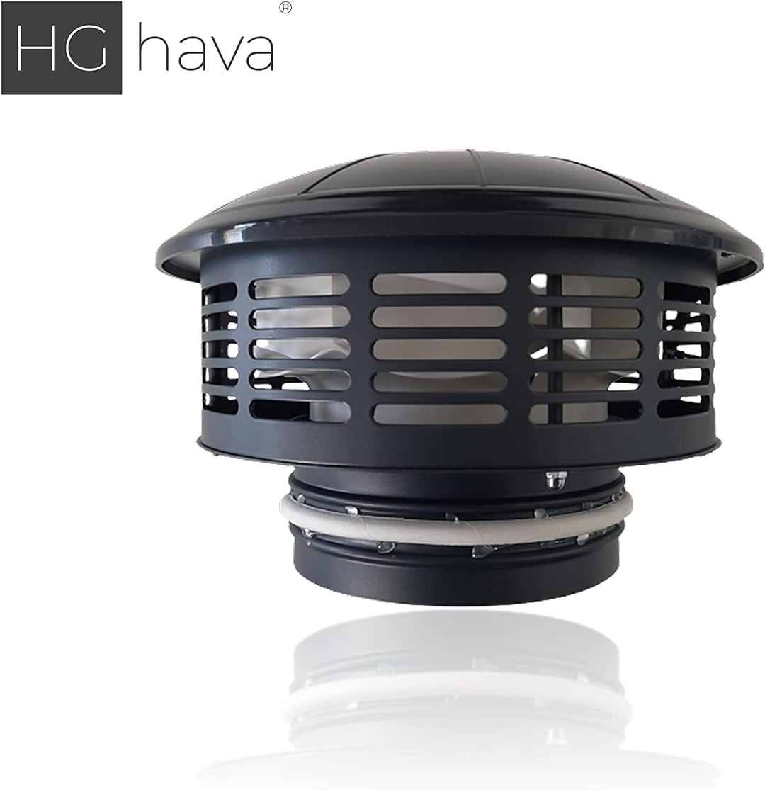 HG hava Dachventilator mit 160 mm Durchmesser, Industrie-Abzugsventilator, Maximaler Luftstrom 500 m
