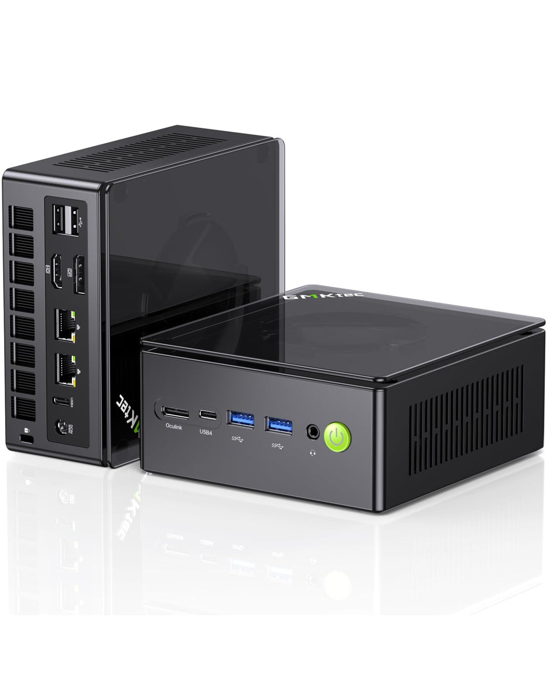 GMKtec AMD Ryzen 7 Gaming Mini PC 8845HS (8K/16T, bis zu 5,1 GHz) K8 Plus 16 GB DDR5 RAM 512 GB SSD,