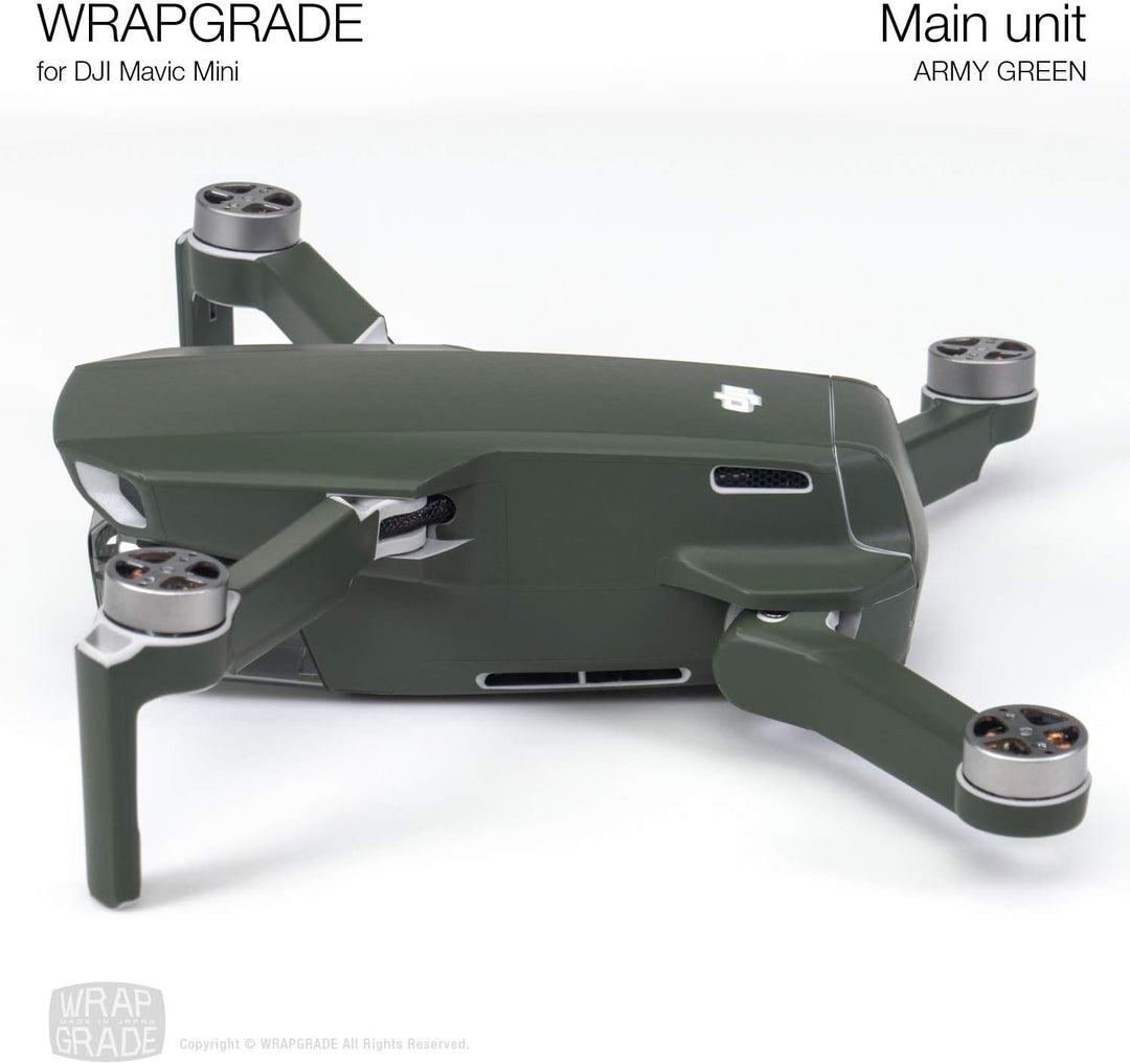 WRAPGRADE Skin kompatibel mit DJI Mavic Mini (Army Green), Army Green
