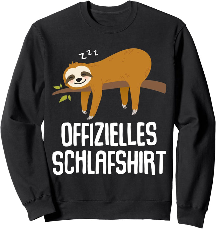 Offizielles Schlafshirt Faultier Nachthemd Pyjama Geschenk Sweatshirt