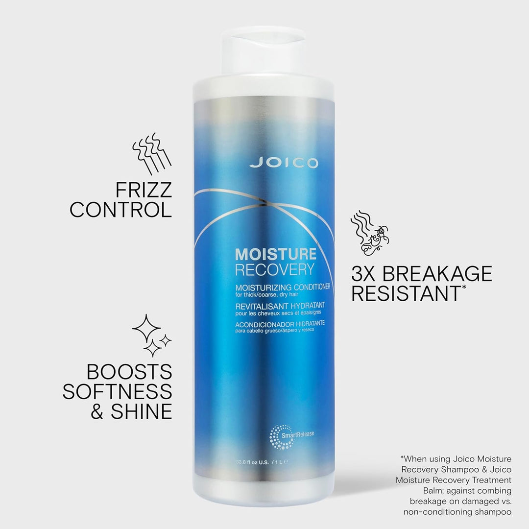 Joico Conditioner Moisture Recovery Moisturizing Conditioner Aquatisch 1 l (1er Pack), Aquatisch 1 l