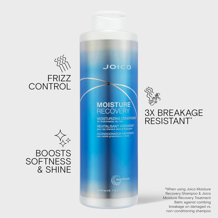 Joico Conditioner Moisture Recovery Moisturizing Conditioner Aquatisch 1 l (1er Pack), Aquatisch 1 l