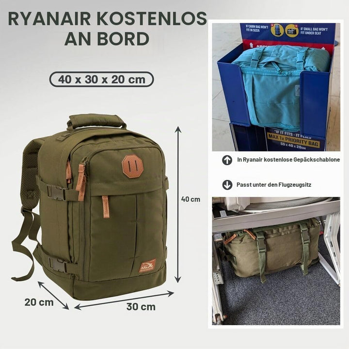 Cabin Max Metz 24L Handgepäck Tasche 40x30x20 cm – Bordgepäck für Ryanair, Wizz Air, EasyJet, Eurowi