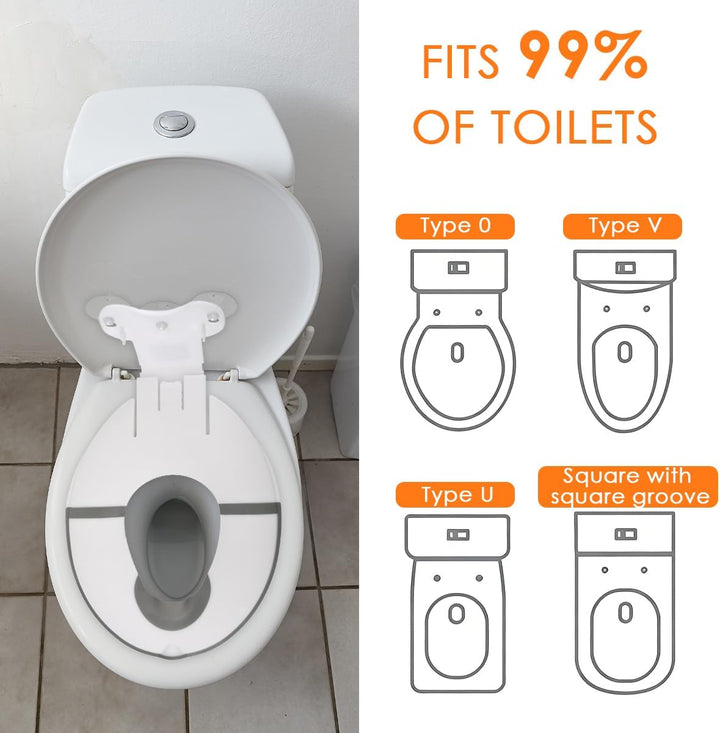 Toilettensitz Kinder Faltbar - WC Sitz mit Saugnapf &amp; Spritzschutz | Tragbarer Kinder Toilettensitz,