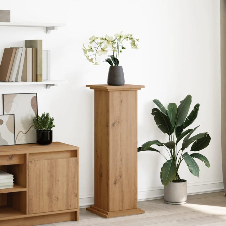vidaXL Postament mit Stauraum Artisan-Eiche 31x30x90 cm Holzwerkstoff 31 x 30 x 90 cm Eiche Handwerk